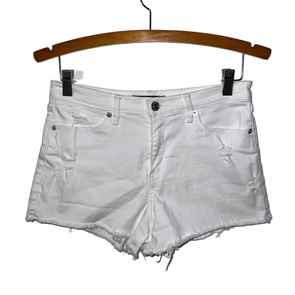 Abercrombie & Fitch White Denim Shorts D17 - Picture 1 of 5